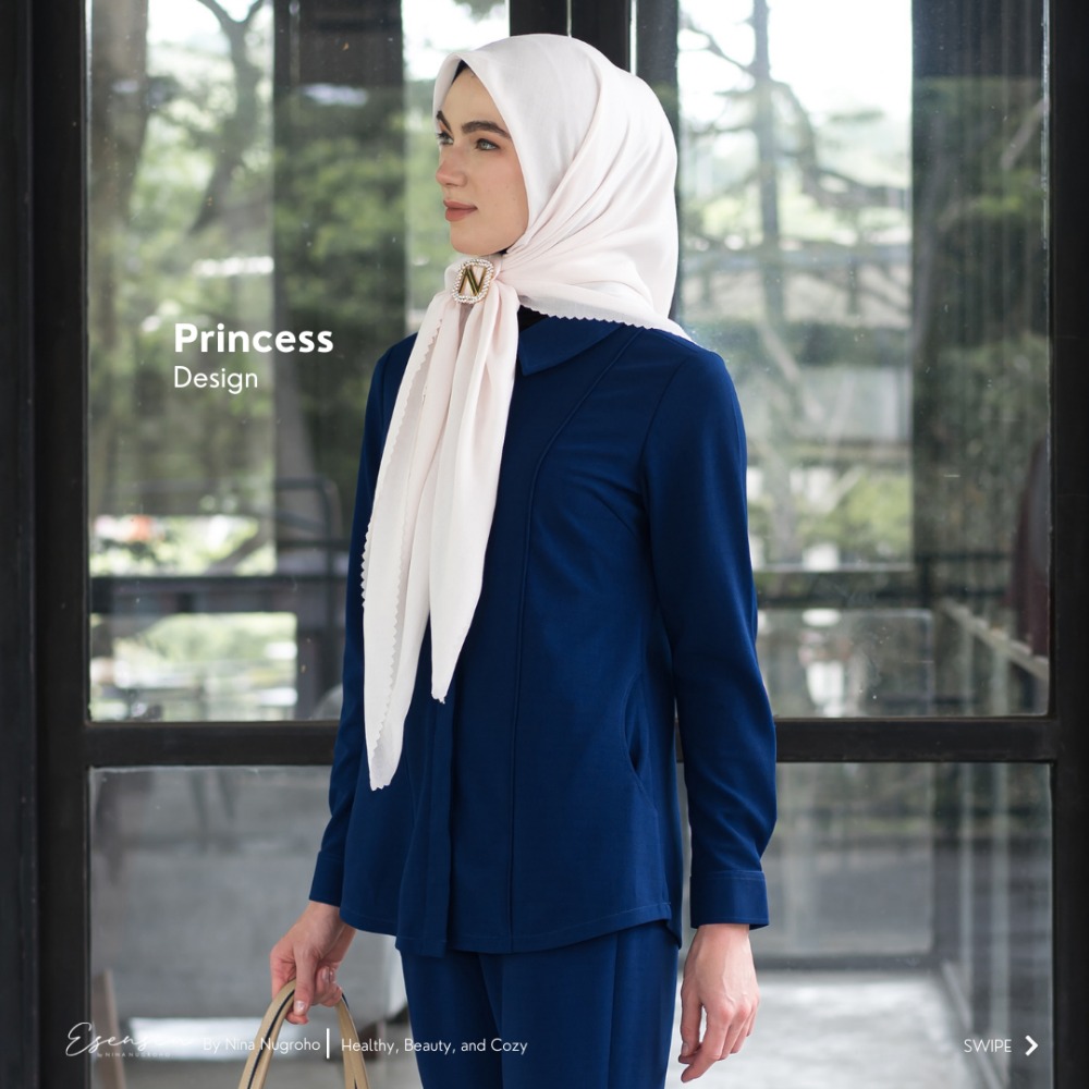Hijab, Kemeja, Celana, dan Brooch Dijual Terpisah