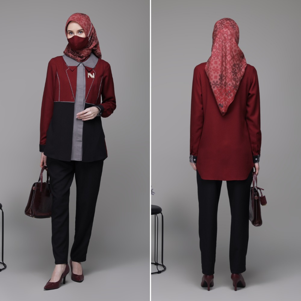 Hijab, Shirt, Celana, dan Brooch Dijual Terpisah
