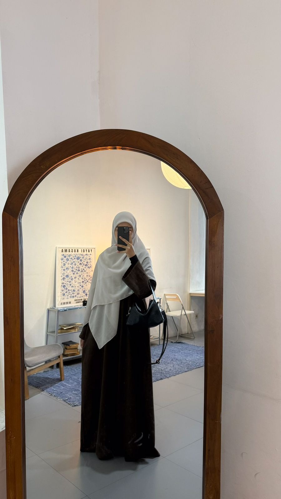 Sofeeya linen abaya in espresso
