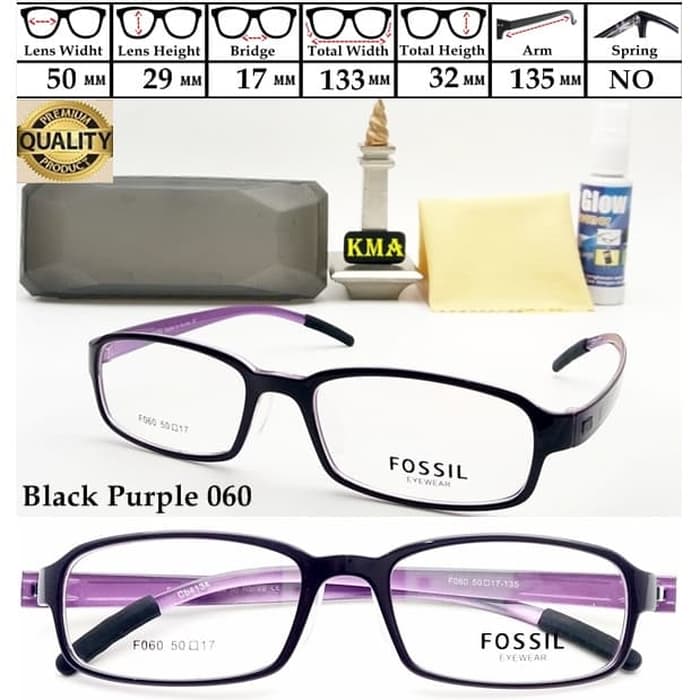 Frame Kacamata Korea Kotak Kecil Lentur Elastis Premium  