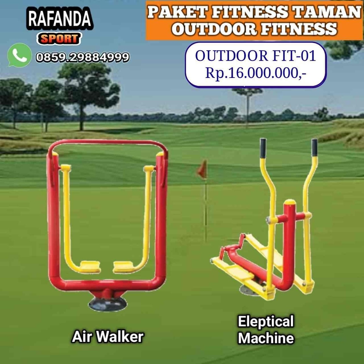 Paket Alat Fitness Taman -  Outdoor Fit-01