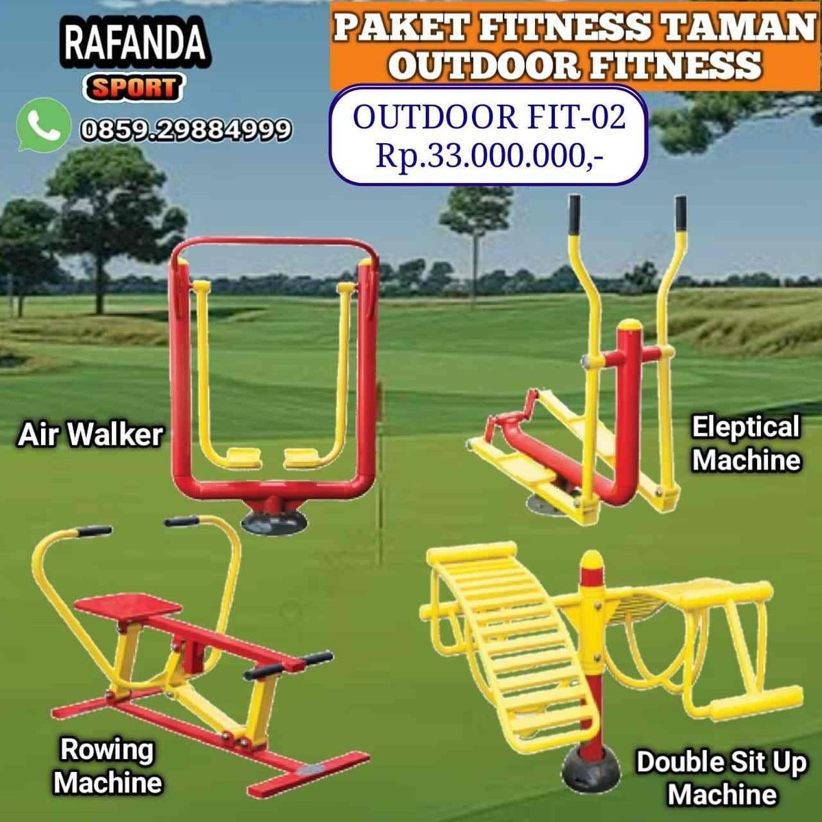 Paket Alat Fitness Taman - OutDoor Fitness - 02