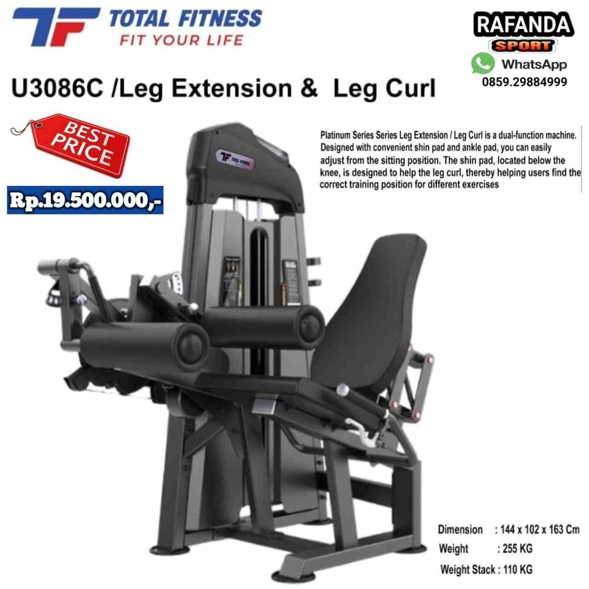 Leg Extension & Leg Curl U3086C