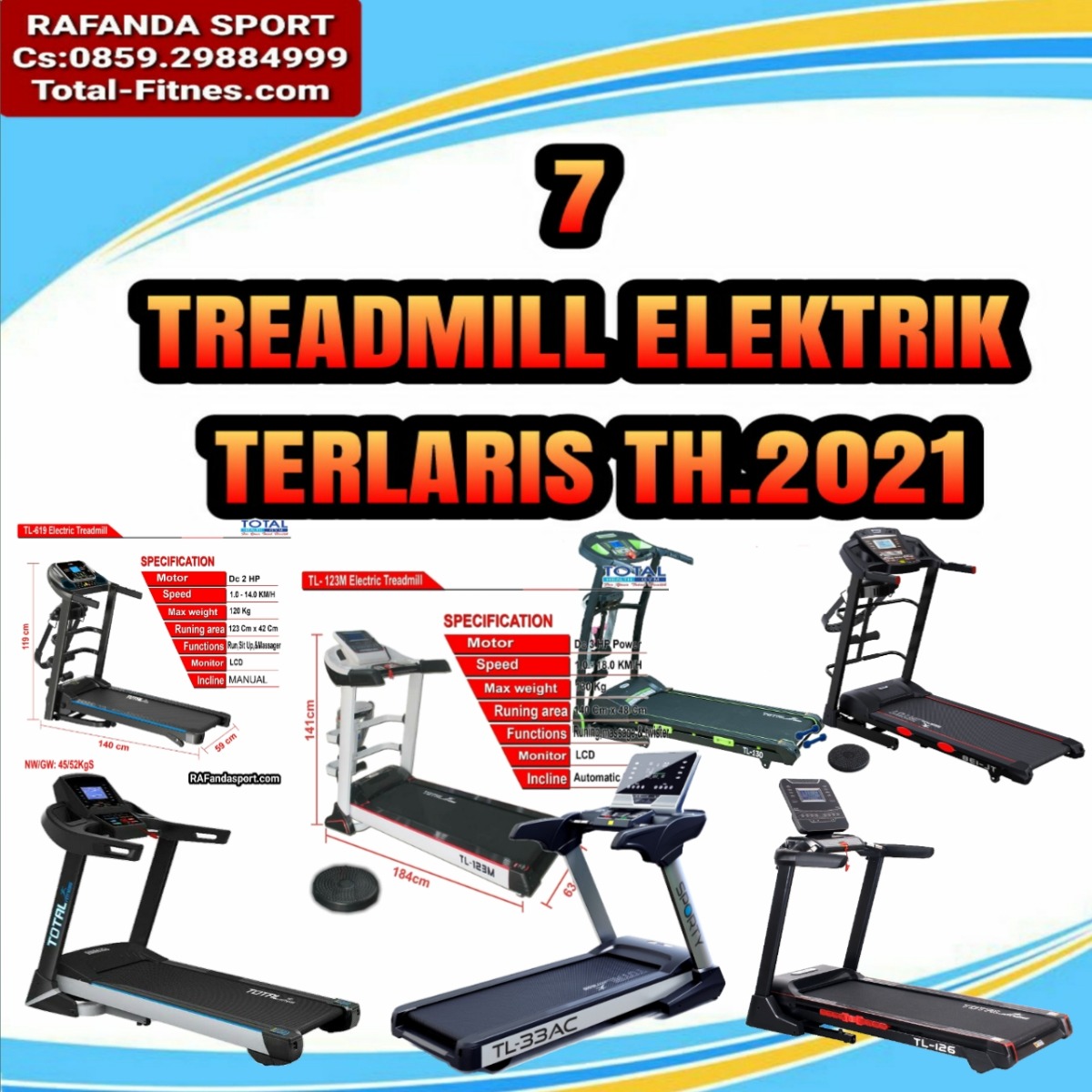 7 Treadmill Elektrik Paling Laris Awal Th.2021