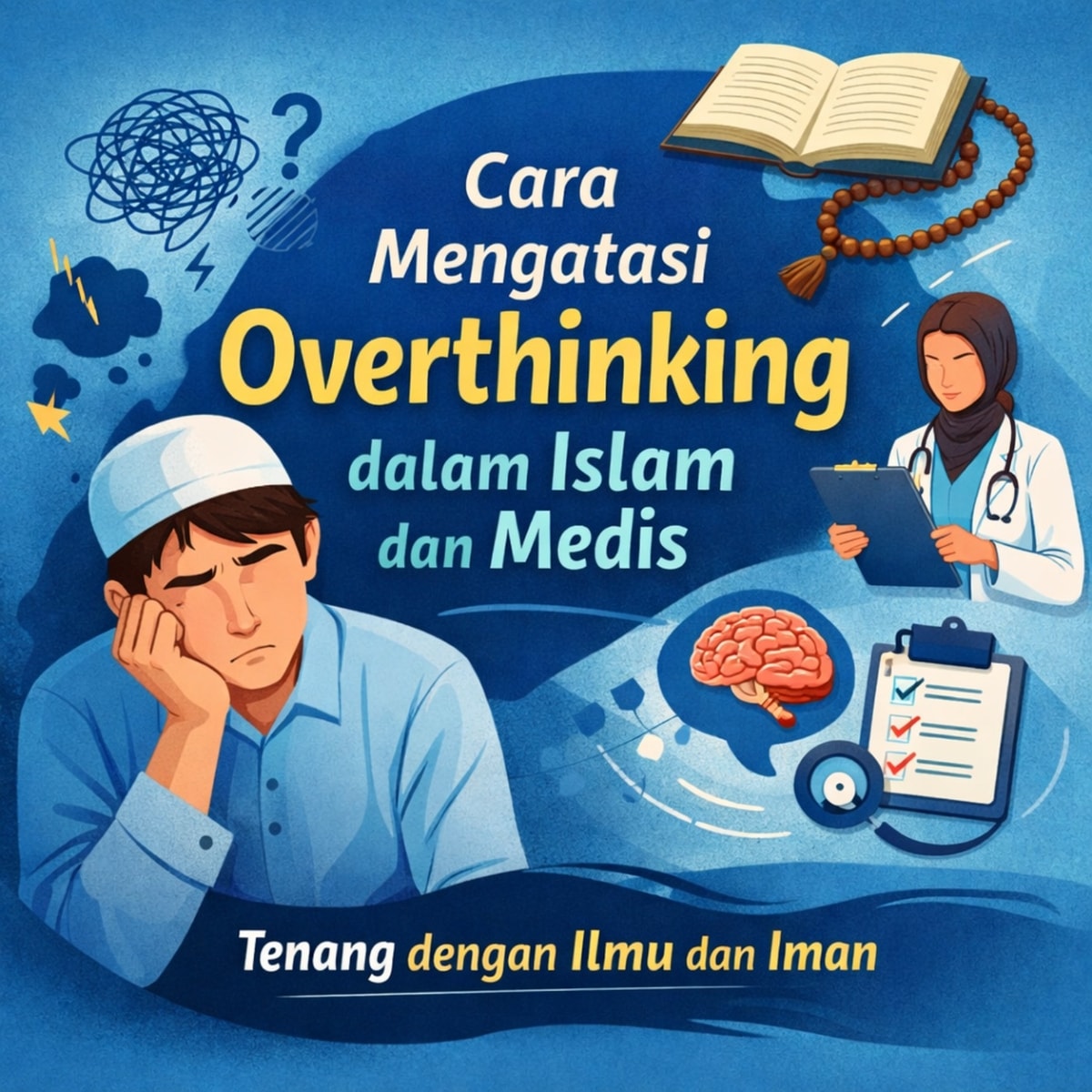 Cara Mengatasi Overthinking dalam Islam dan Medis: Tenang dengan Ilmu dan Iman
