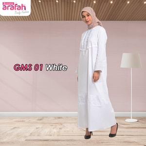 Gamis Putih 01 Busana Arafah