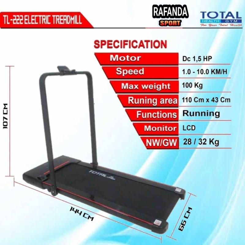 Walking Pad TL222 Treadmill Total Fitness